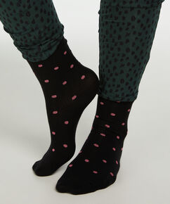 2 Paires de Chaussettes en Coton, Noir