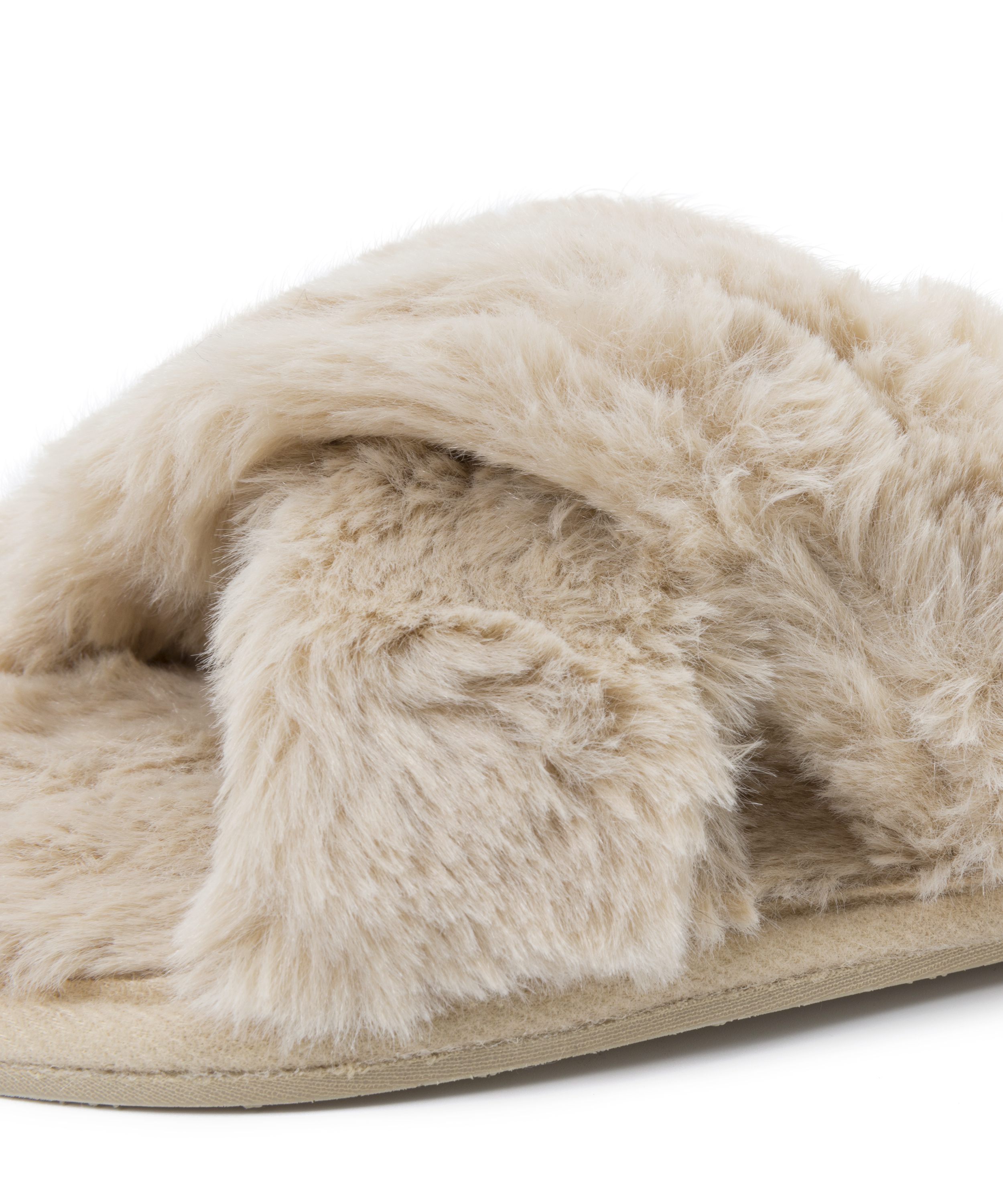 Cross Straps Indoor Sandal, Blanc, main