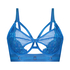 Soutien-gorge à armatures non-préformé longline Pleasure, Bleu