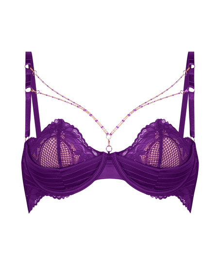 Soutien-gorge rembourré demi-bonnet à armatures préformé Belladonna, Violet