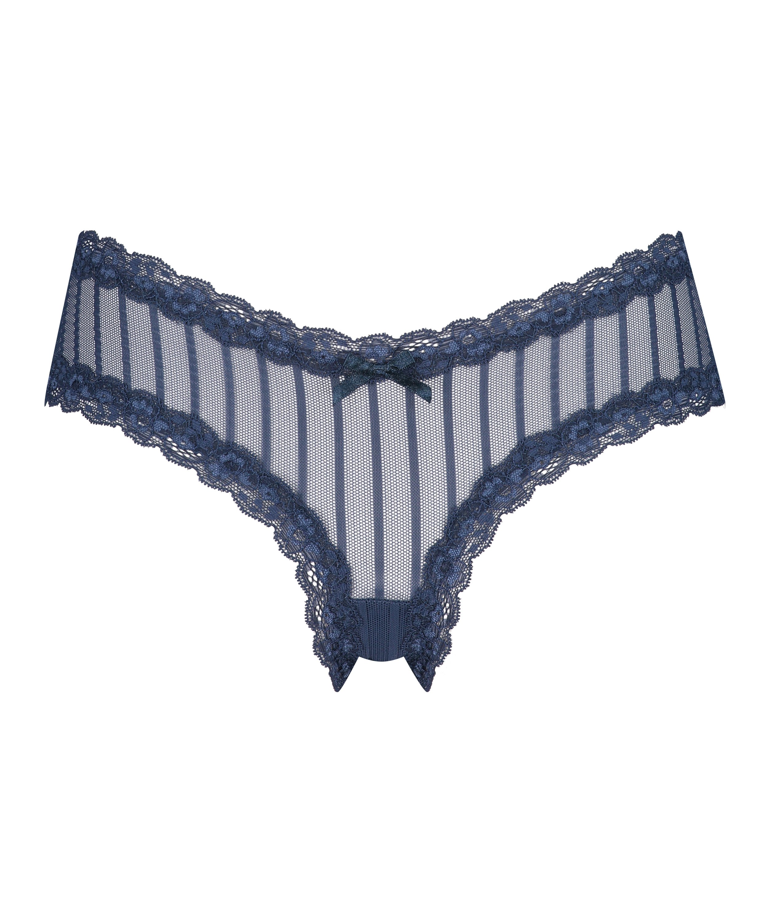 Slip br&eacute;silien V-shape Mesh, Bleu, main