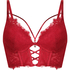Soutien-gorge à armatures longline push-up préformé Charlotta, Rouge