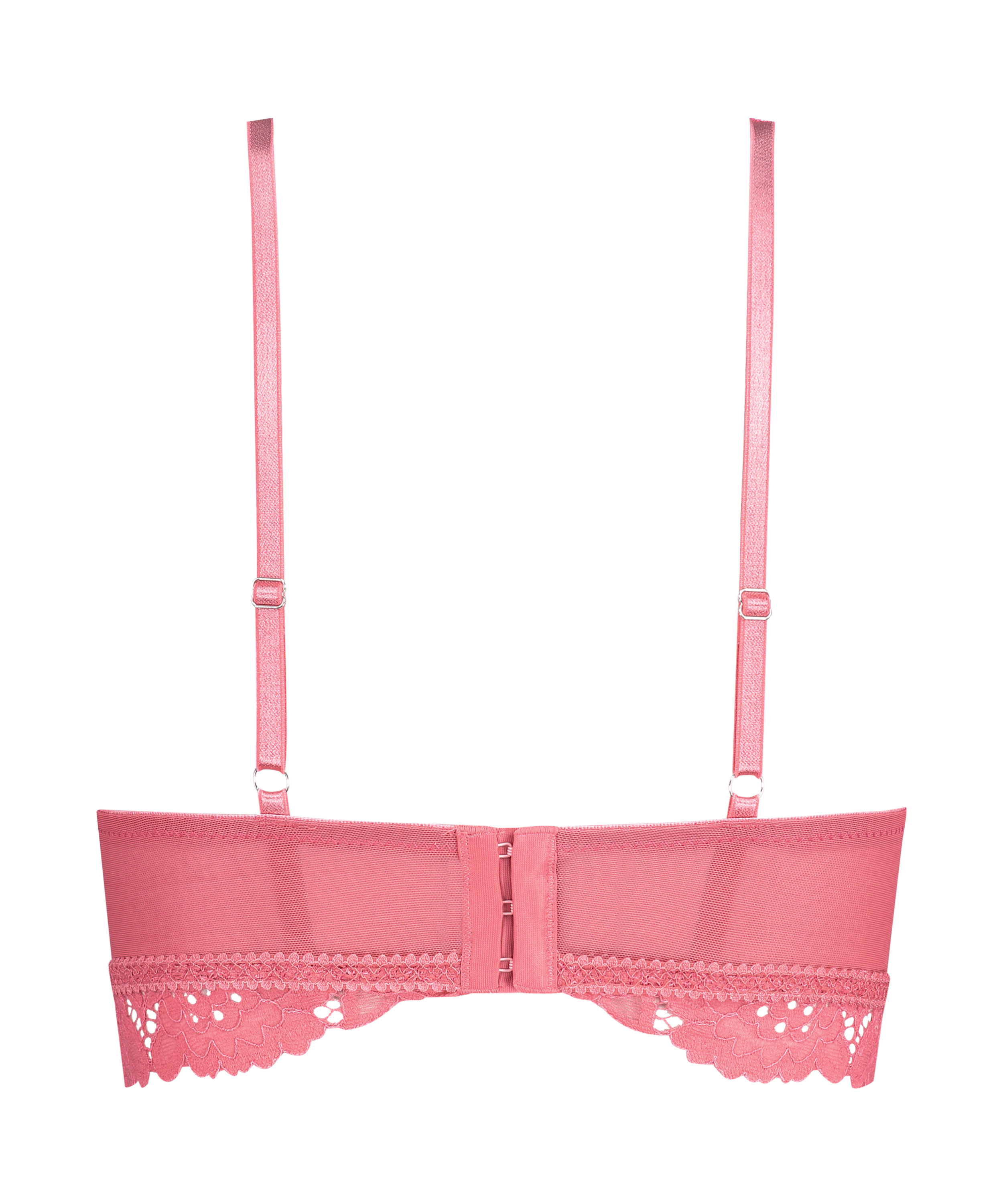 Soutien-gorge pr&eacute;form&eacute; sans armatures longline Shiloh, Rose, main