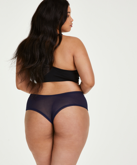 Slip brésilien en forme de V Franzi Curvy, Bleu