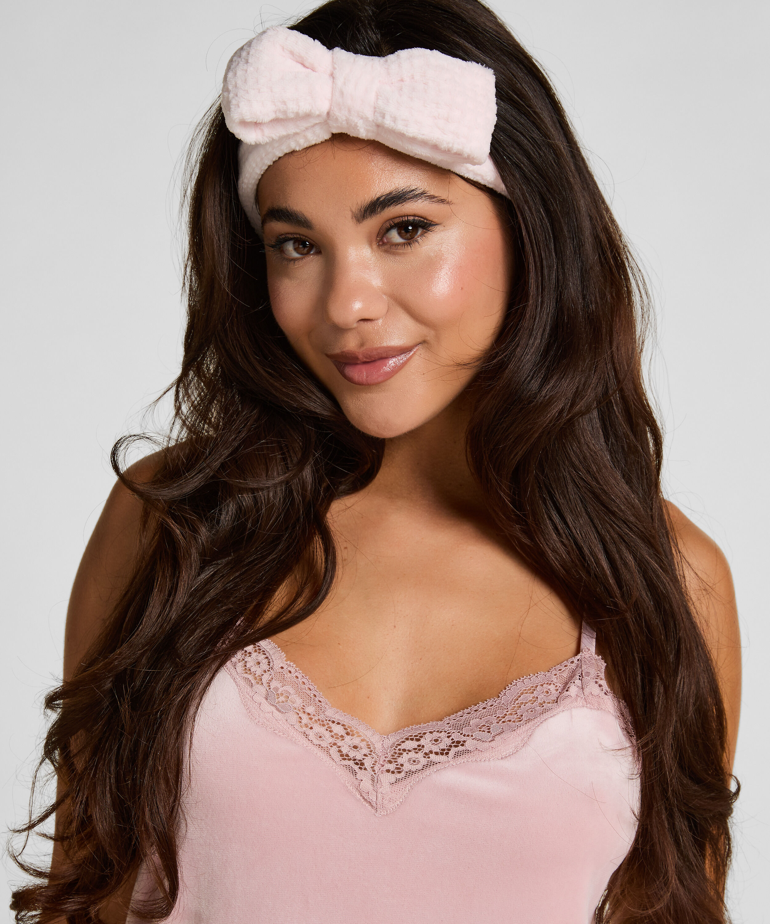 Bandeau et chouchou, Rose