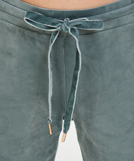 Pantalon de jogging en velours lurex, Vert