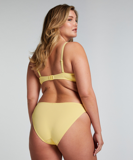 Slip de Bikini Rio Scallop, Jaune