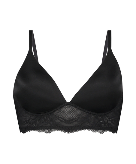 Soutien-gorge rembourré sans armatures Leonie, Noir