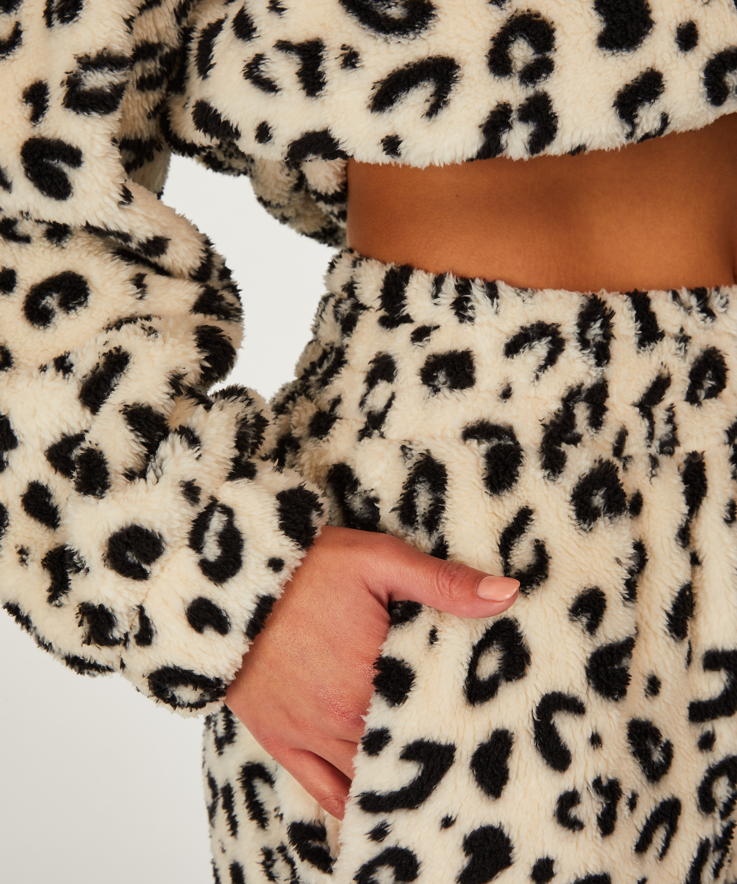 Pantalon de jogging polaire, Noir, main