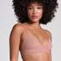 Triangle Brassière Smooth, Marron