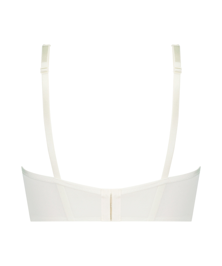 Soutien-gorge bustier préformé à armatures Catrin, Blanc