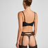 Soutien-gorge à armatures non-rembourré longline Nienke, Noir