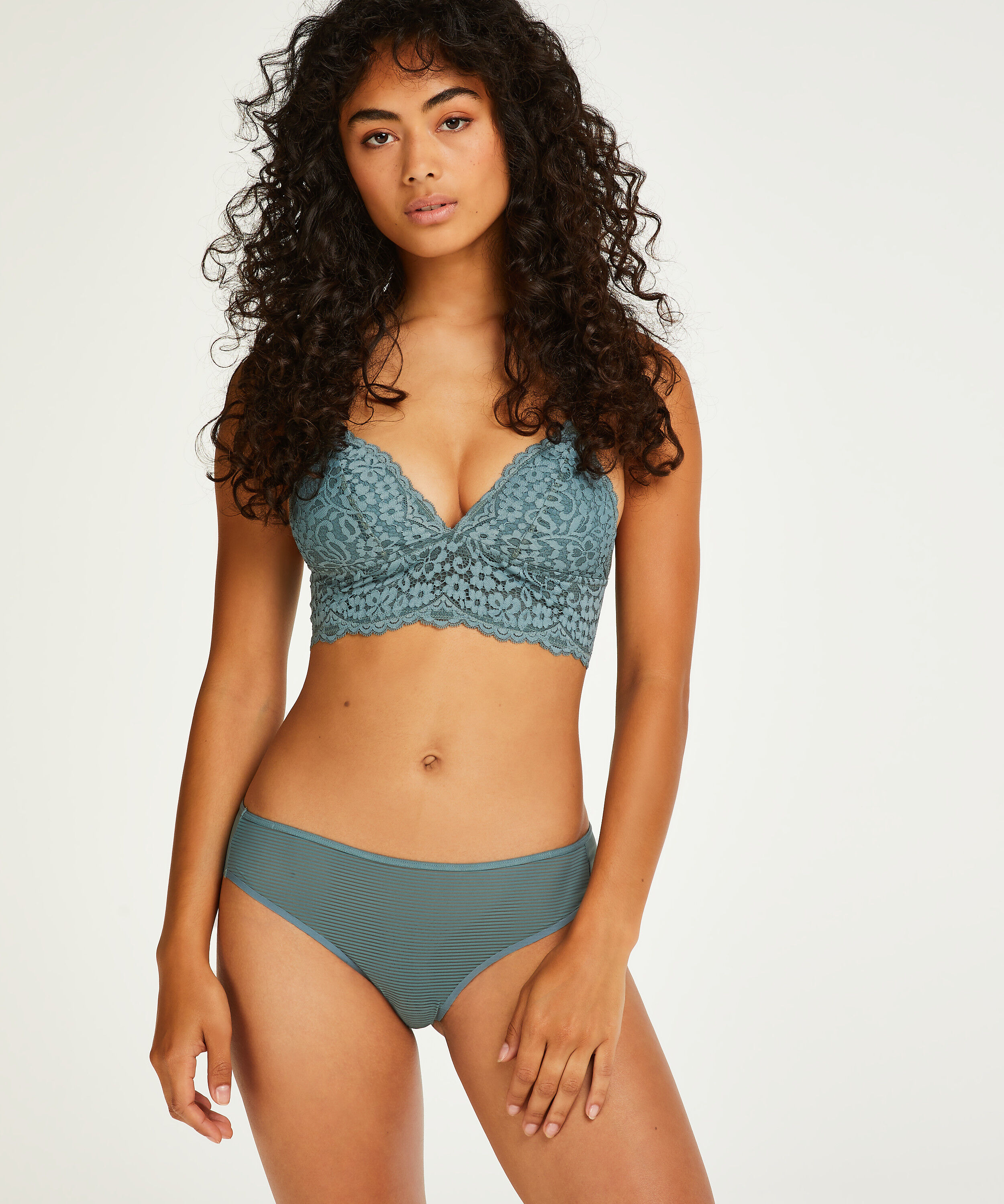 Slip brésilien invisible Stripe mesh, Gris Slip brésilien invisible Stripe mesh, Gris