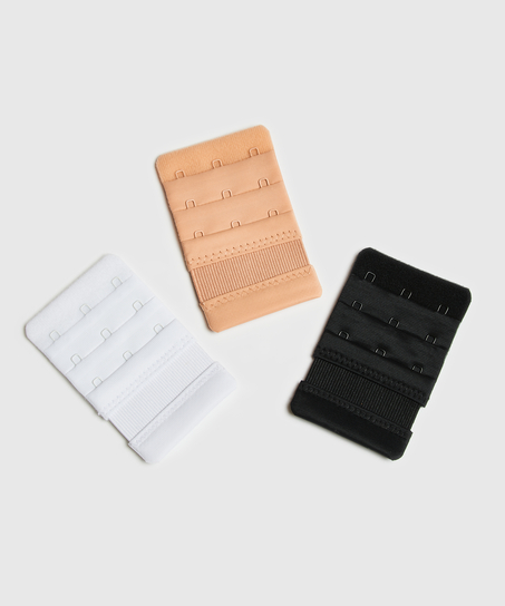 Lot de 3 extensions pour soutien-gorge, Blanc