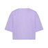Top velours manches courtes, Violet