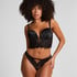 Culotte br&eacute;silienne jambes hautes Grace, Noir
