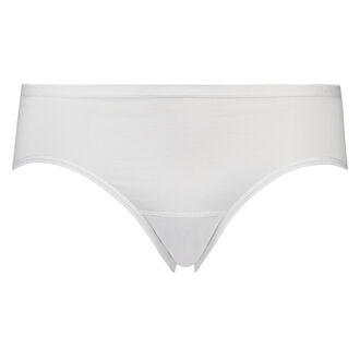 Super slip de bikini coton, Blanc