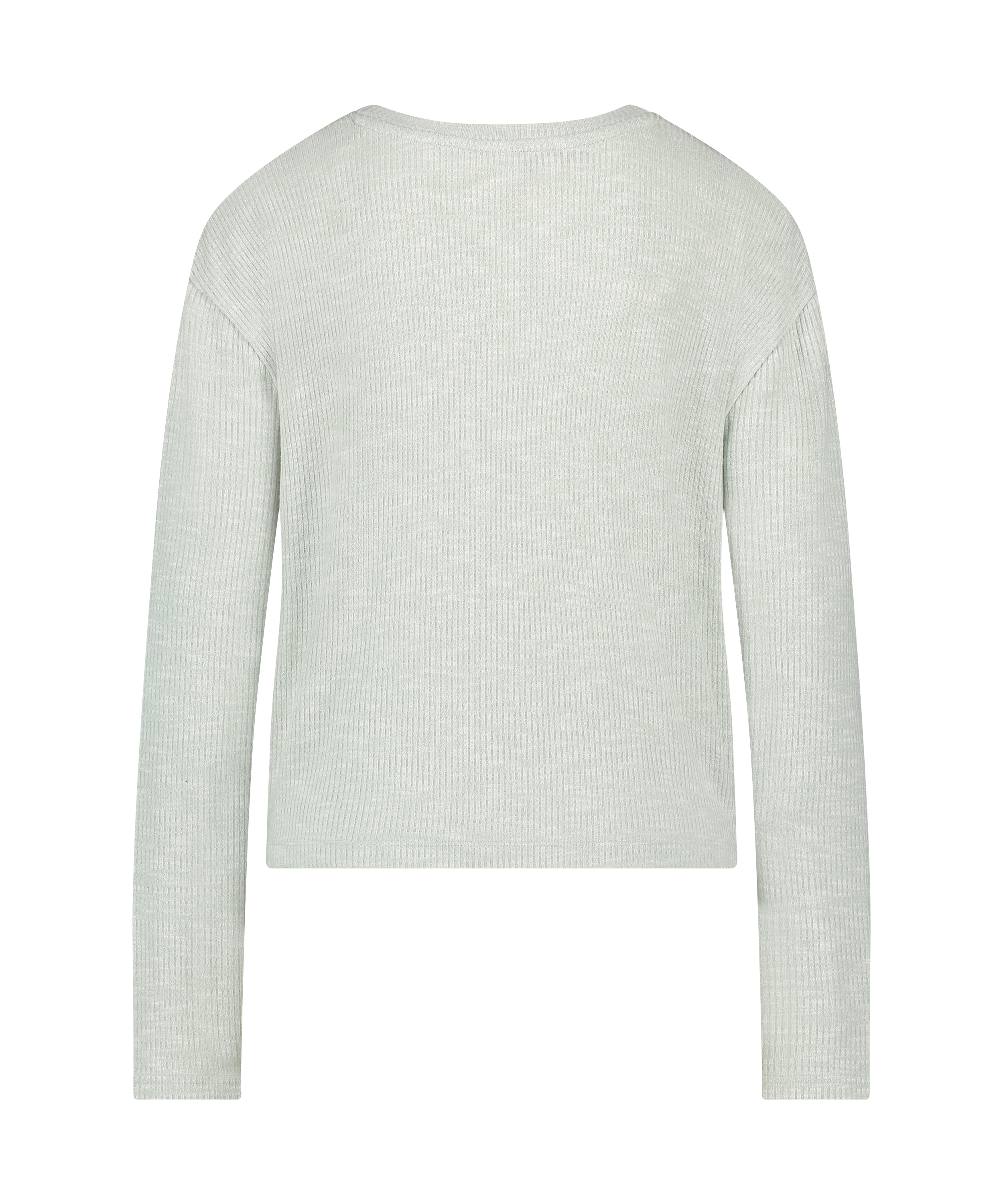 Haut de pyjama à manches longues, Vert, main