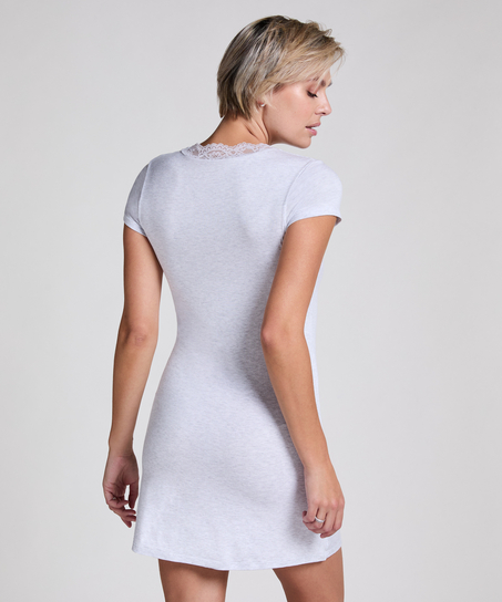 Chemise de nuit en jersey, Gris