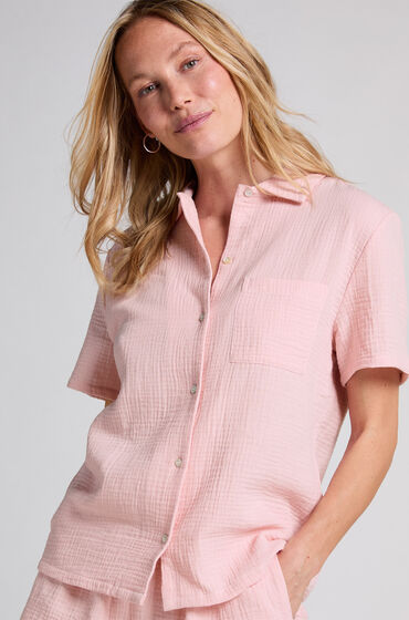 Hunkemöller Veste en mousseline Rose Hunkemöller Veste en mousseline Rose