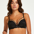 Soutien-gorge maximiseur préformé à armatures Bijou, Noir