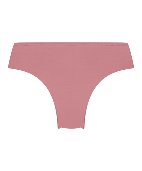 Slip brésilien iInvisible Lace Back, Rose