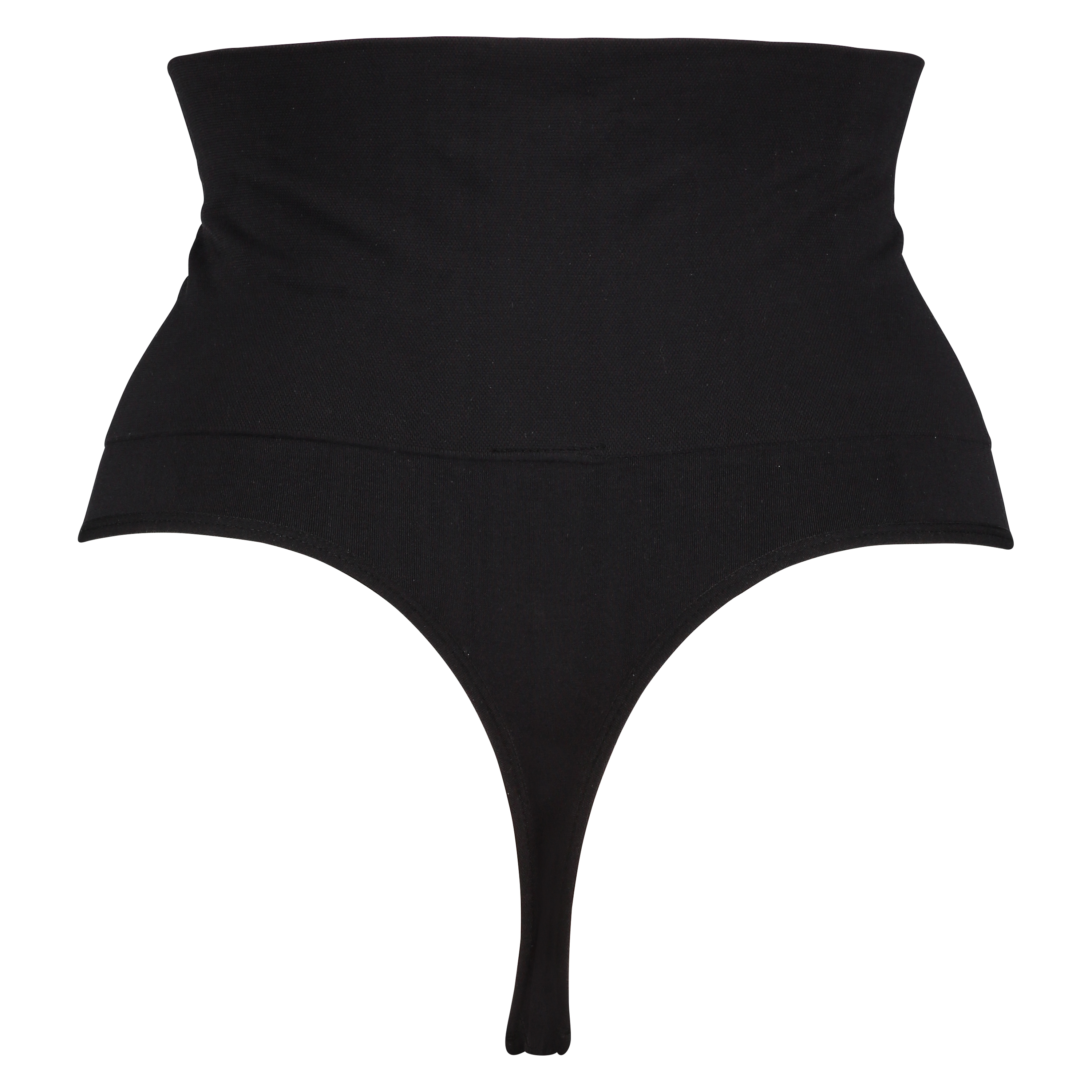 String correcteur taille haute sans coutures, Noir, main