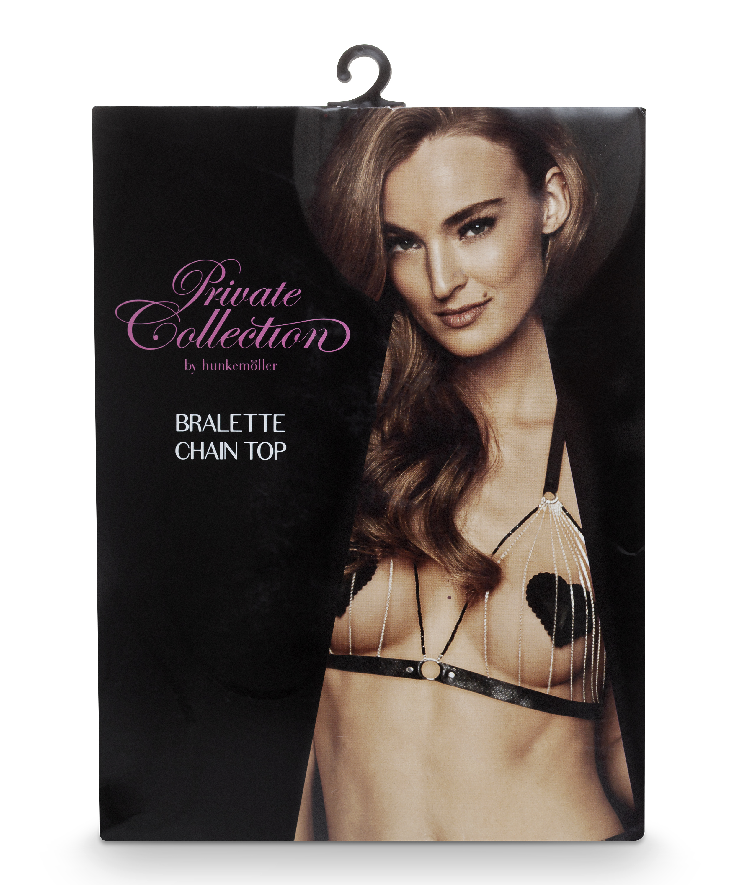 Brassi&egrave;re chain Top, Noir, main