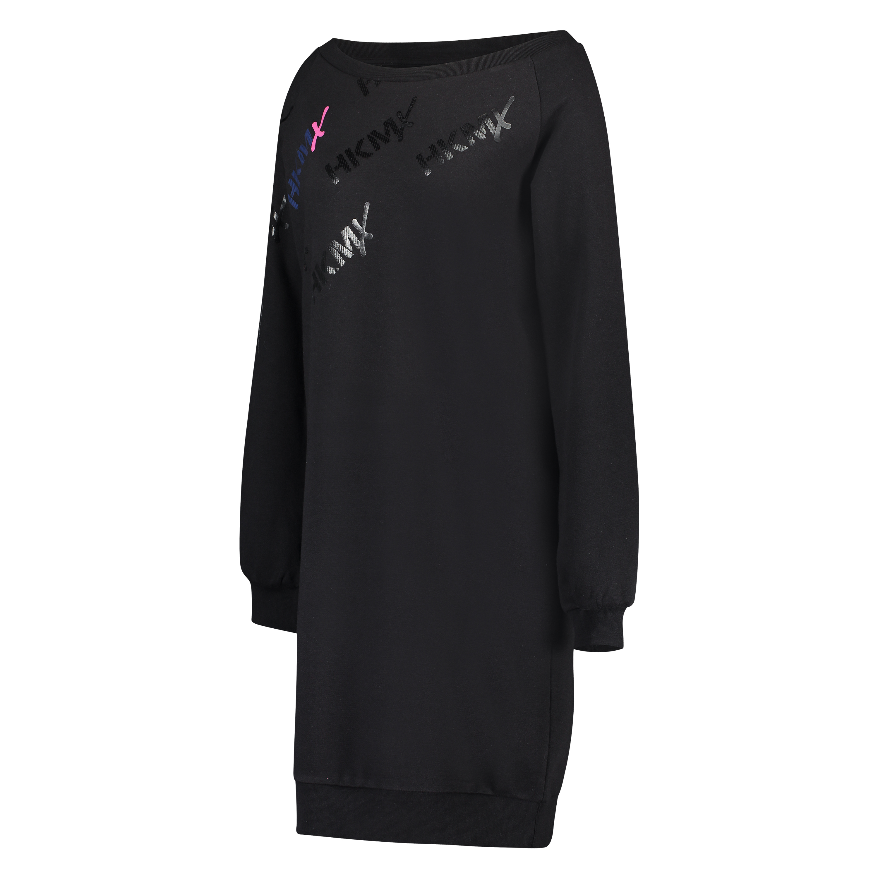 Robe sweat HKMX Oversize, Noir, main