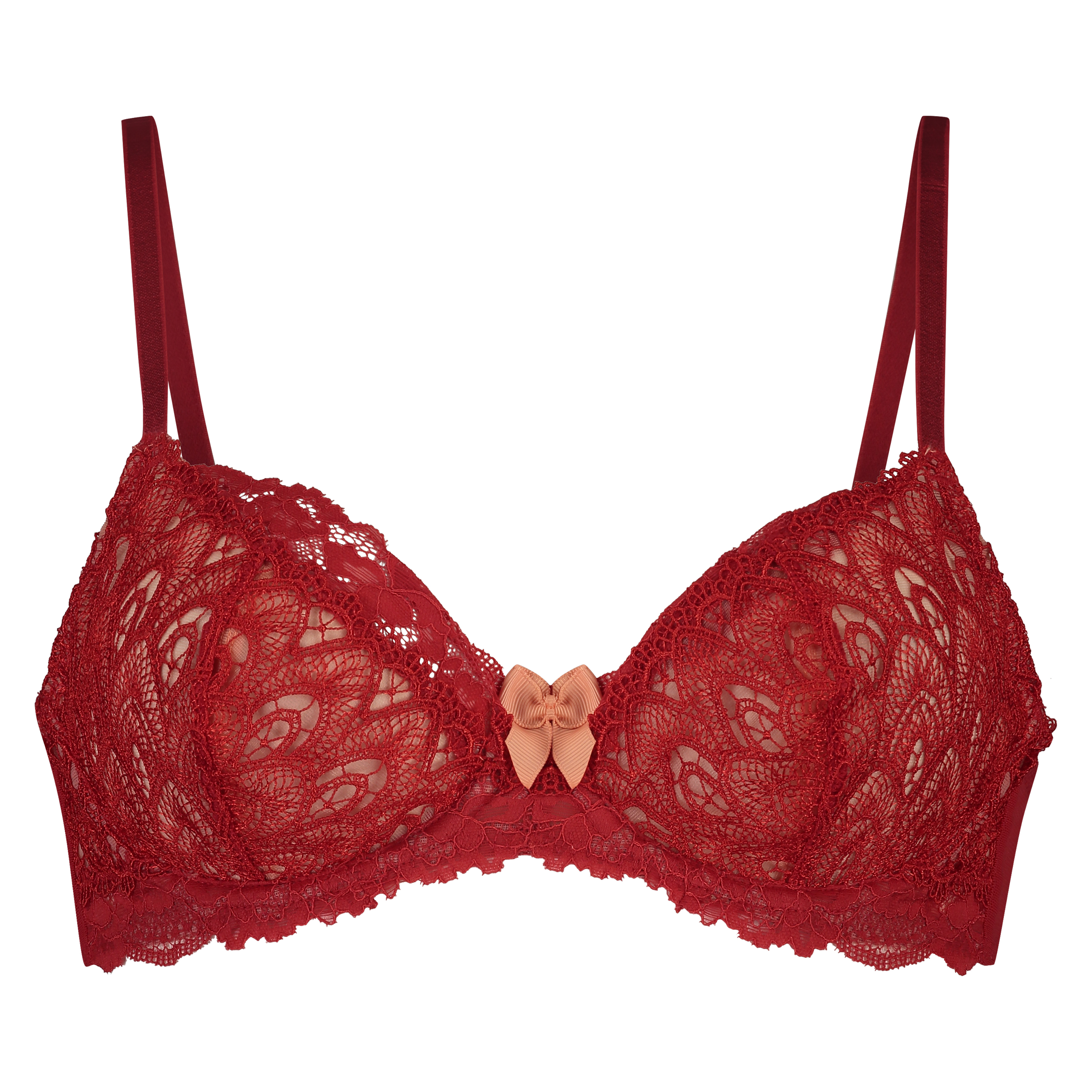 Soutien-gorge &agrave; armatures non-pr&eacute;form&eacute; Latrice, Rouge, main