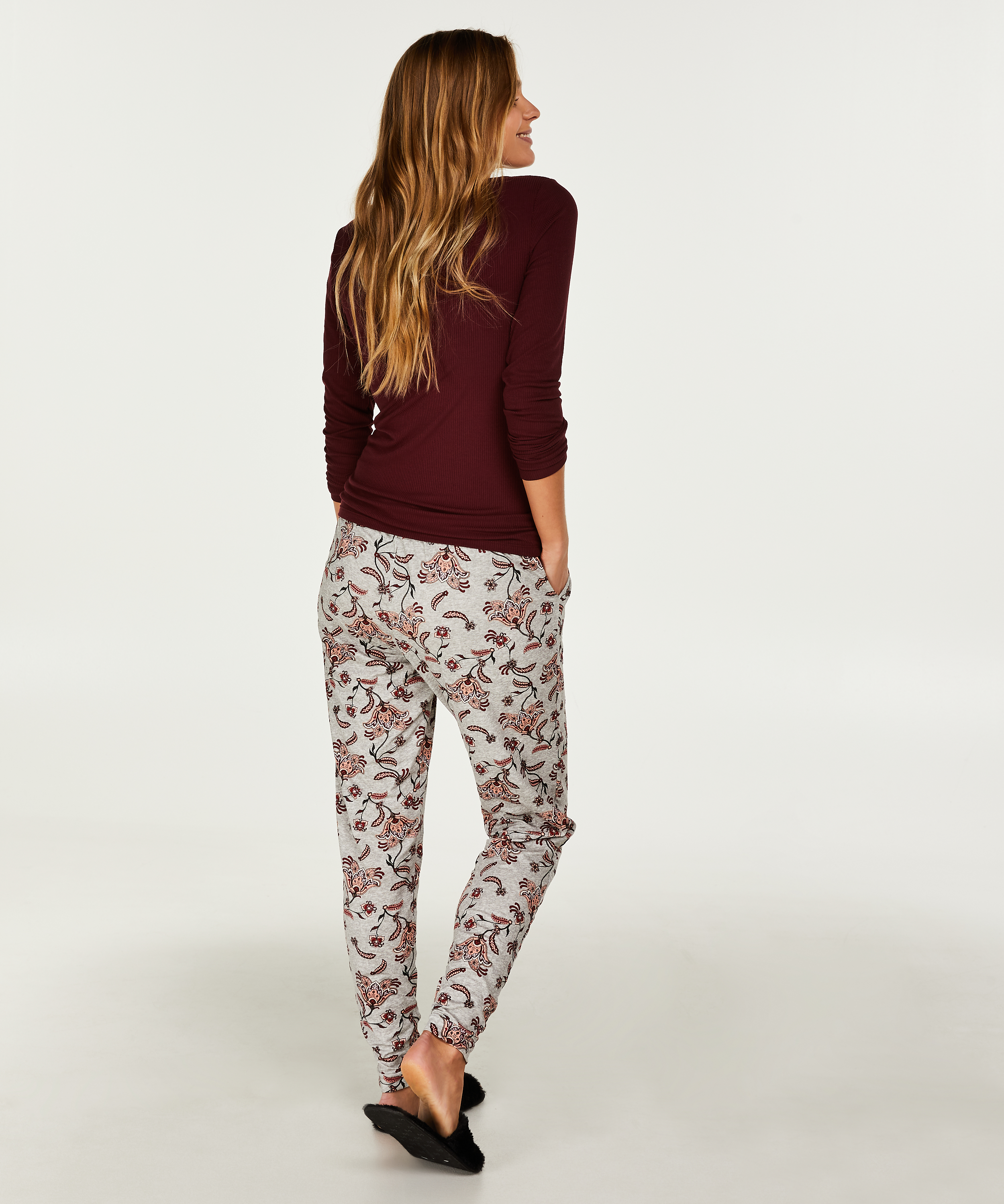 Pantalon de pyjama Loose fit, Gris, main