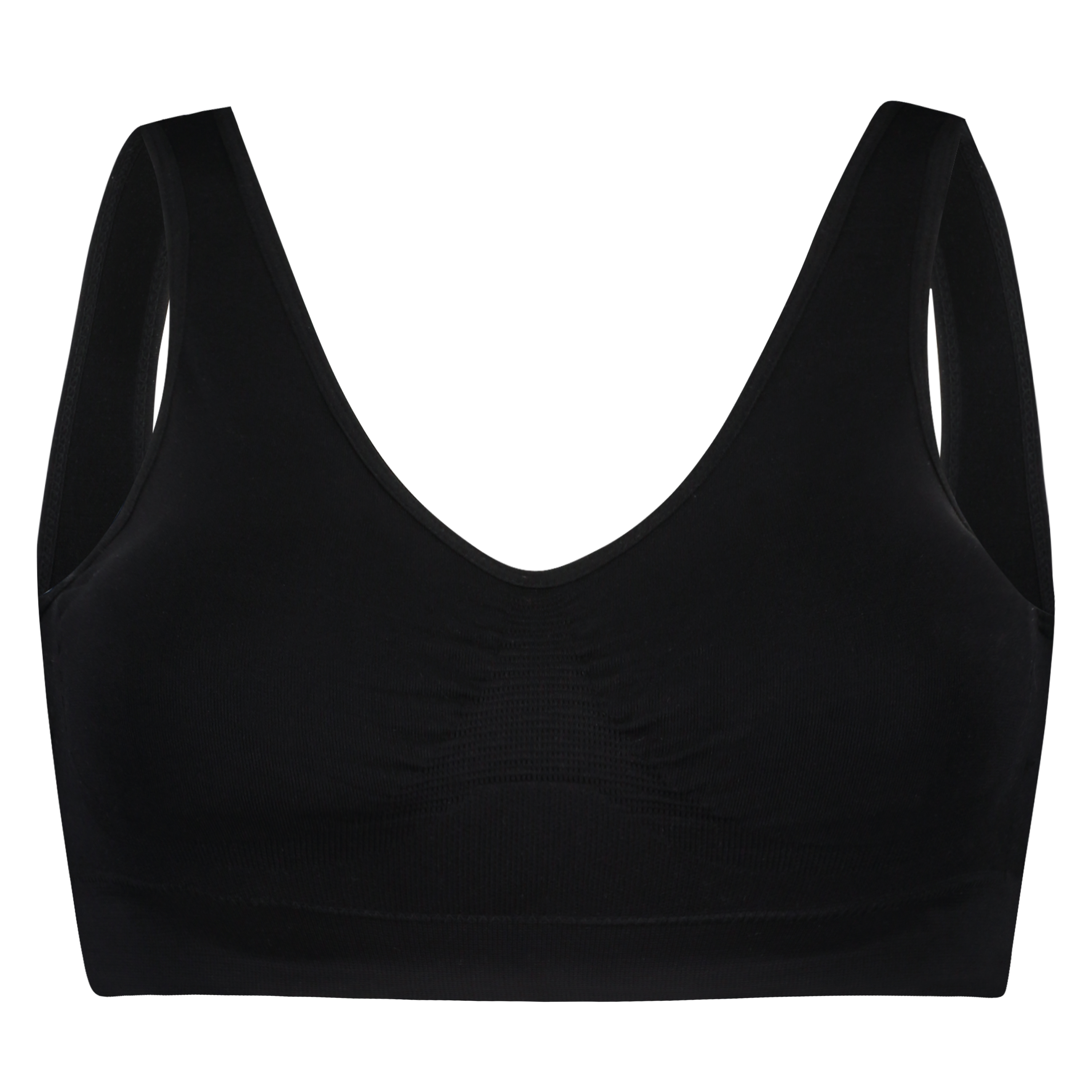 Top basic sans coutures, Noir, main
