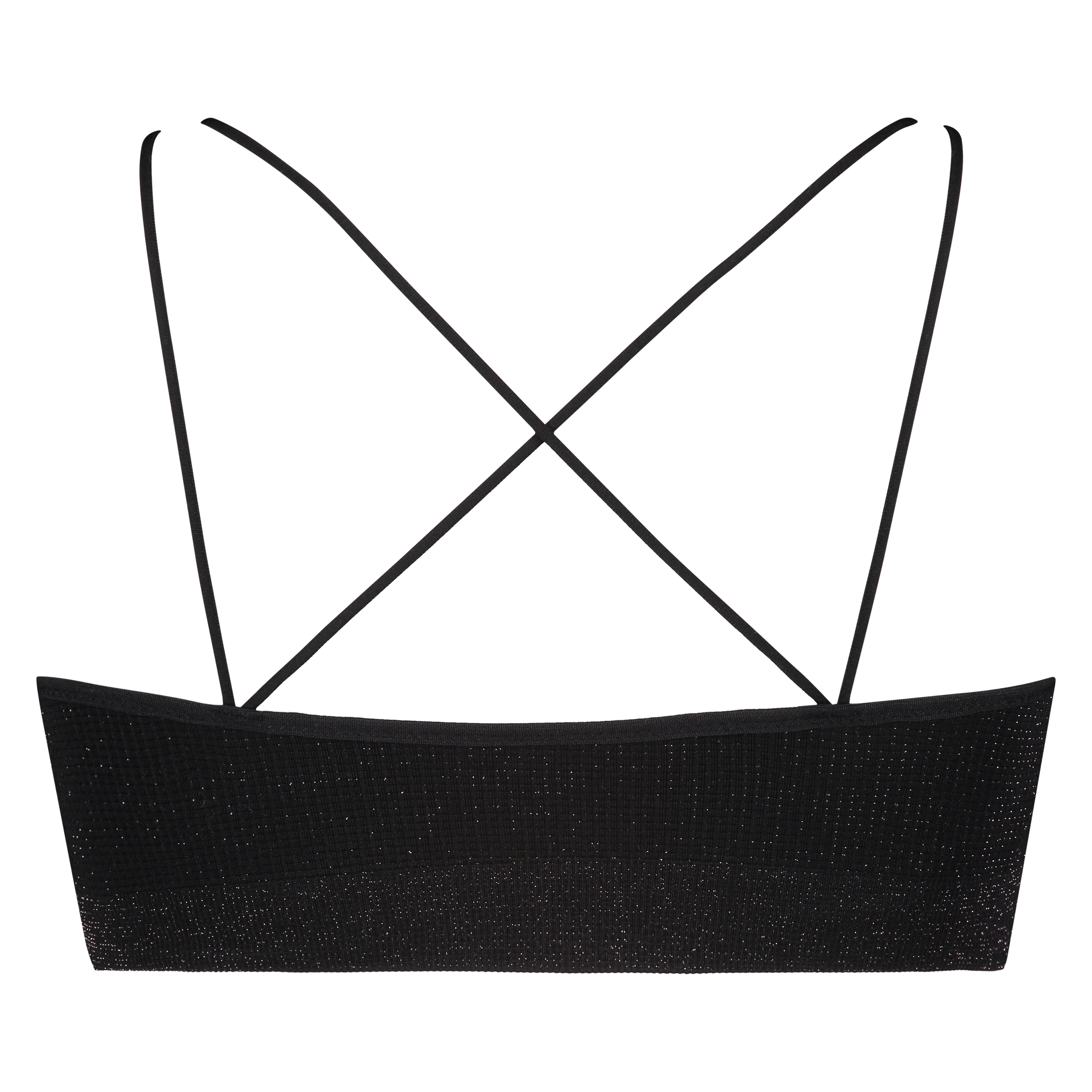 Brassi&egrave;re sans couture lurex, Noir, main