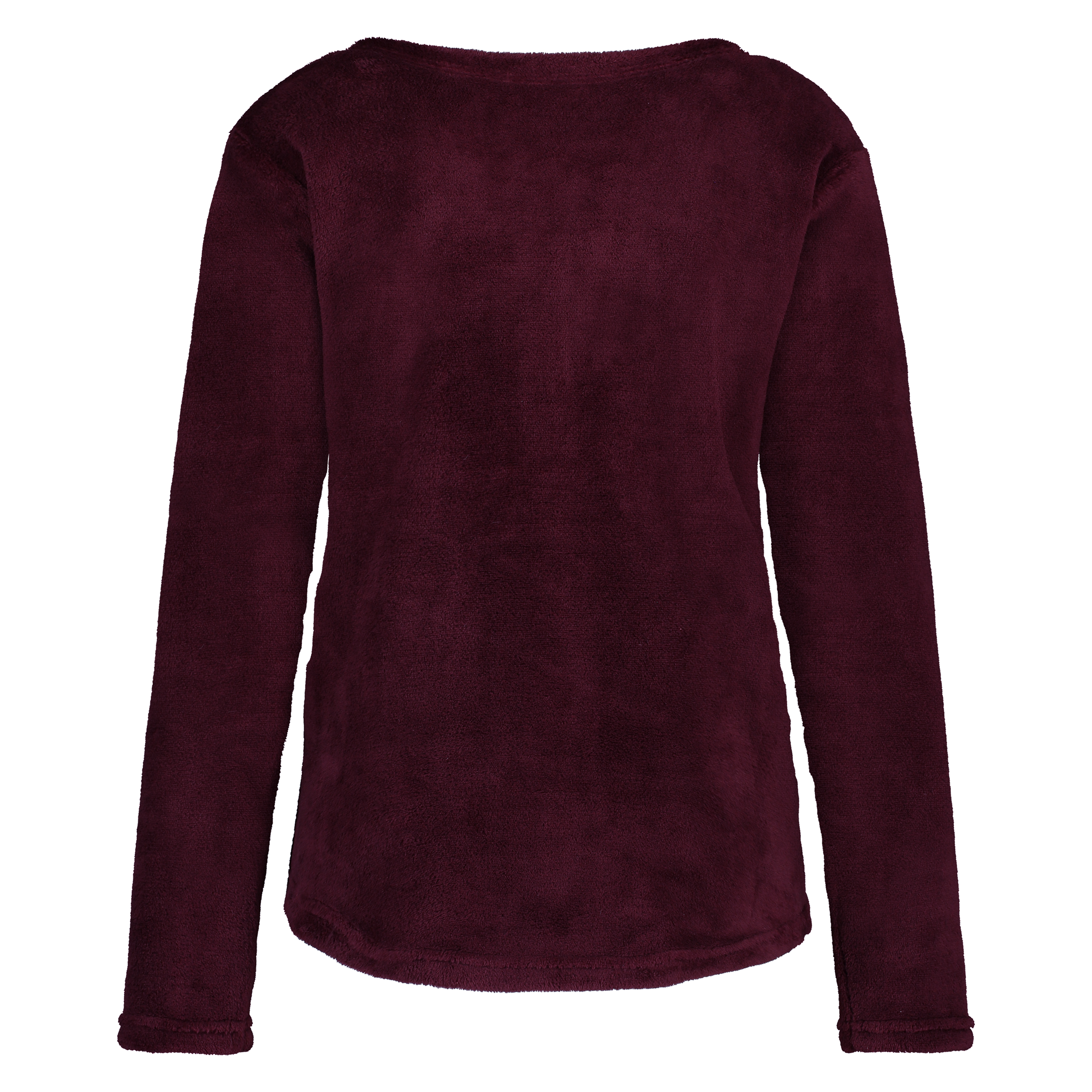 Sweat Polaire Long, Rouge, main