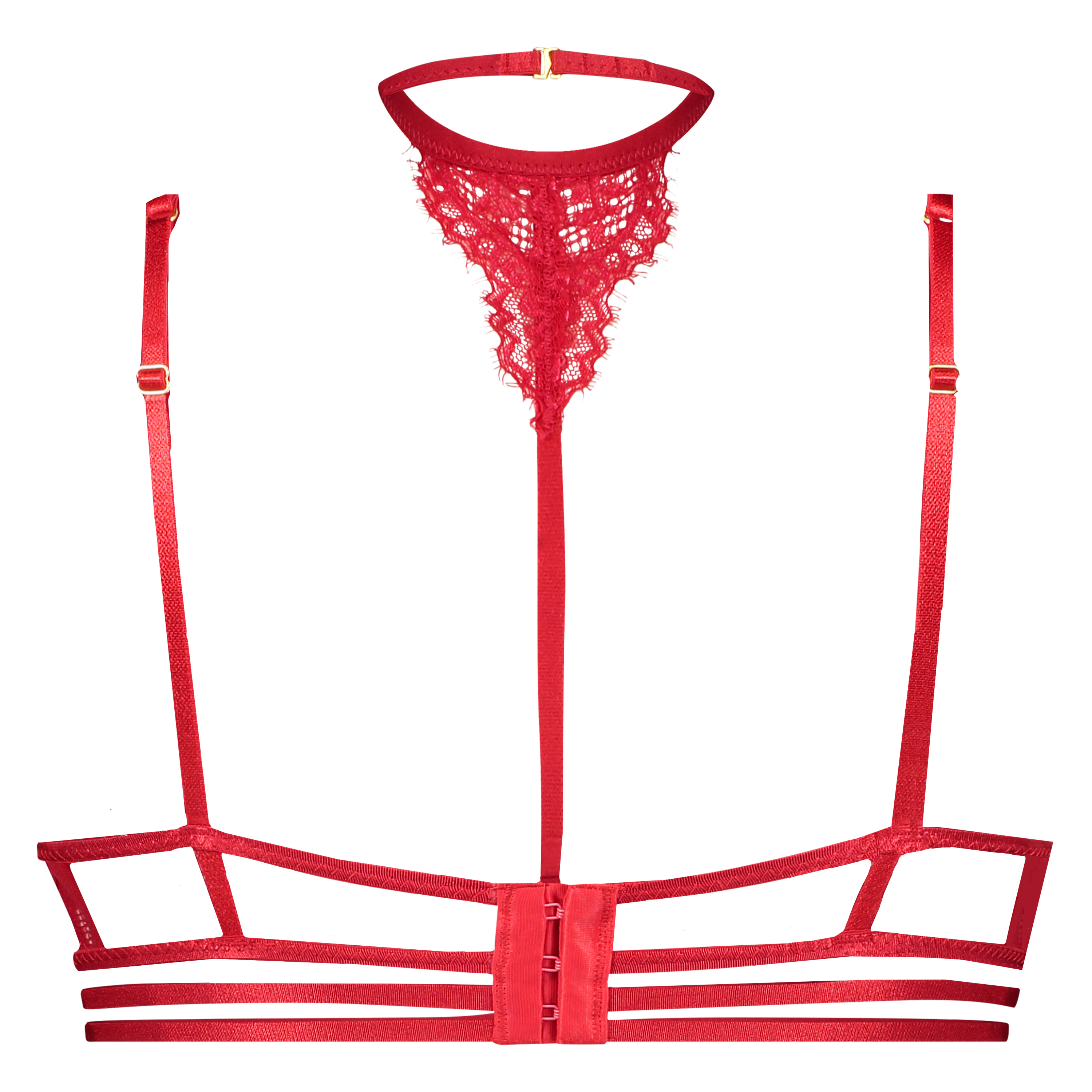 Soutien-gorge &agrave; armatures non-pr&eacute;form&eacute; Chasity, Rouge, main