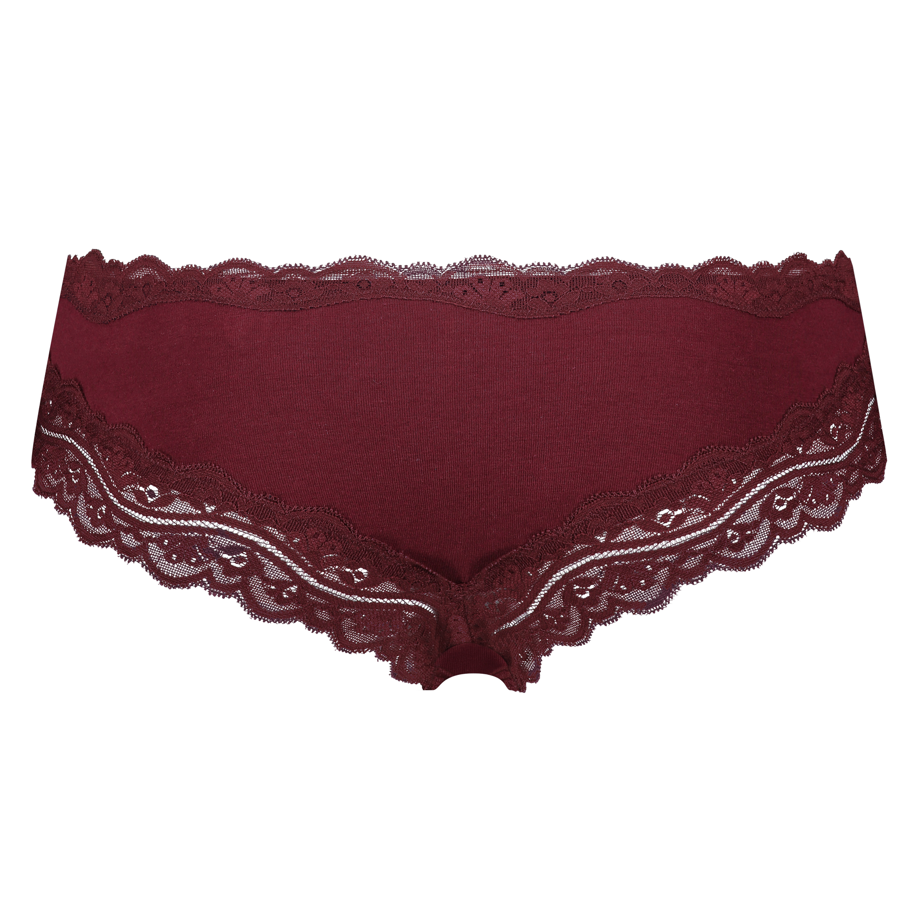 Slip br&eacute;silien coton, Rouge, main