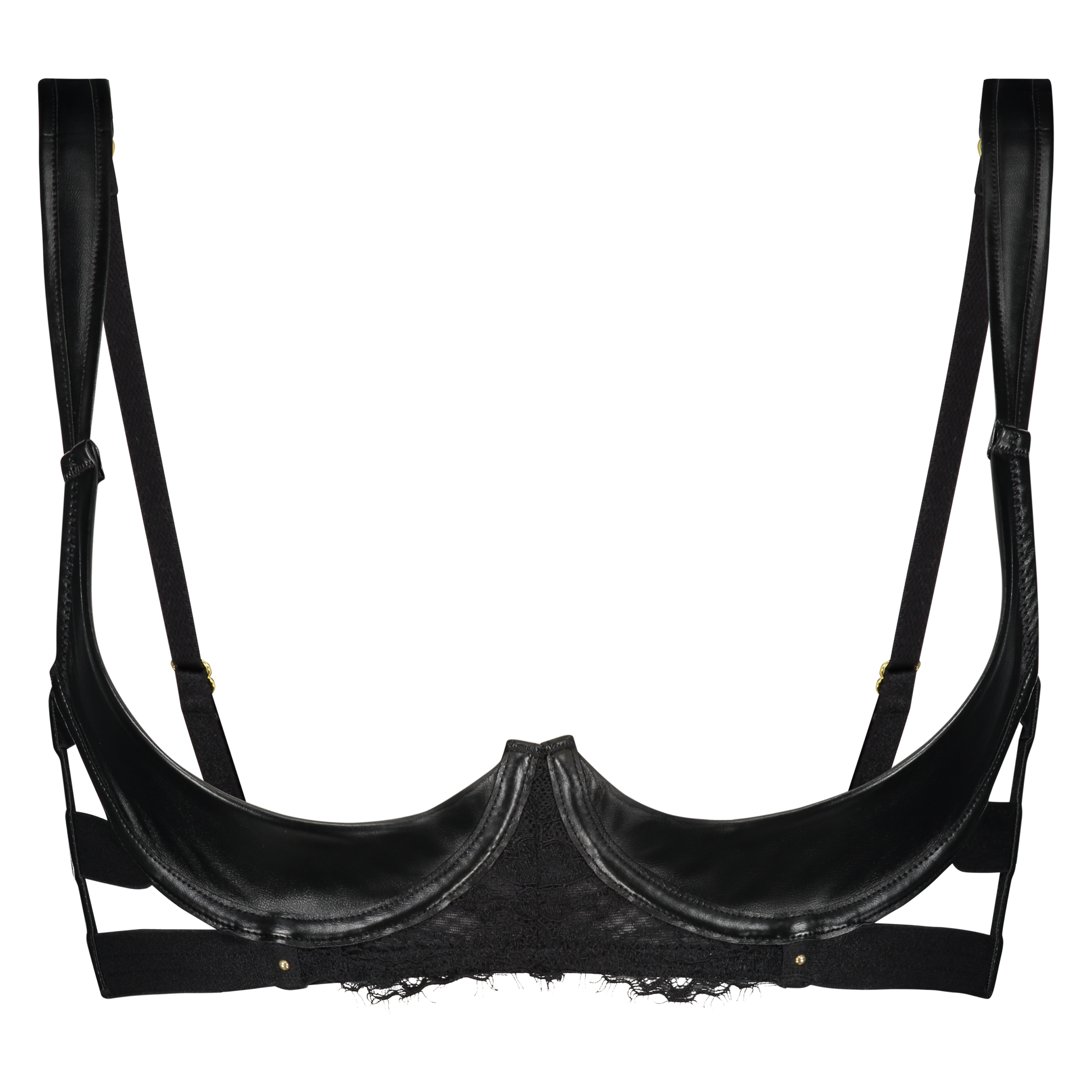 Soutien-gorge &agrave; armatures non-pr&eacute;form&eacute; Dominique, Noir, main