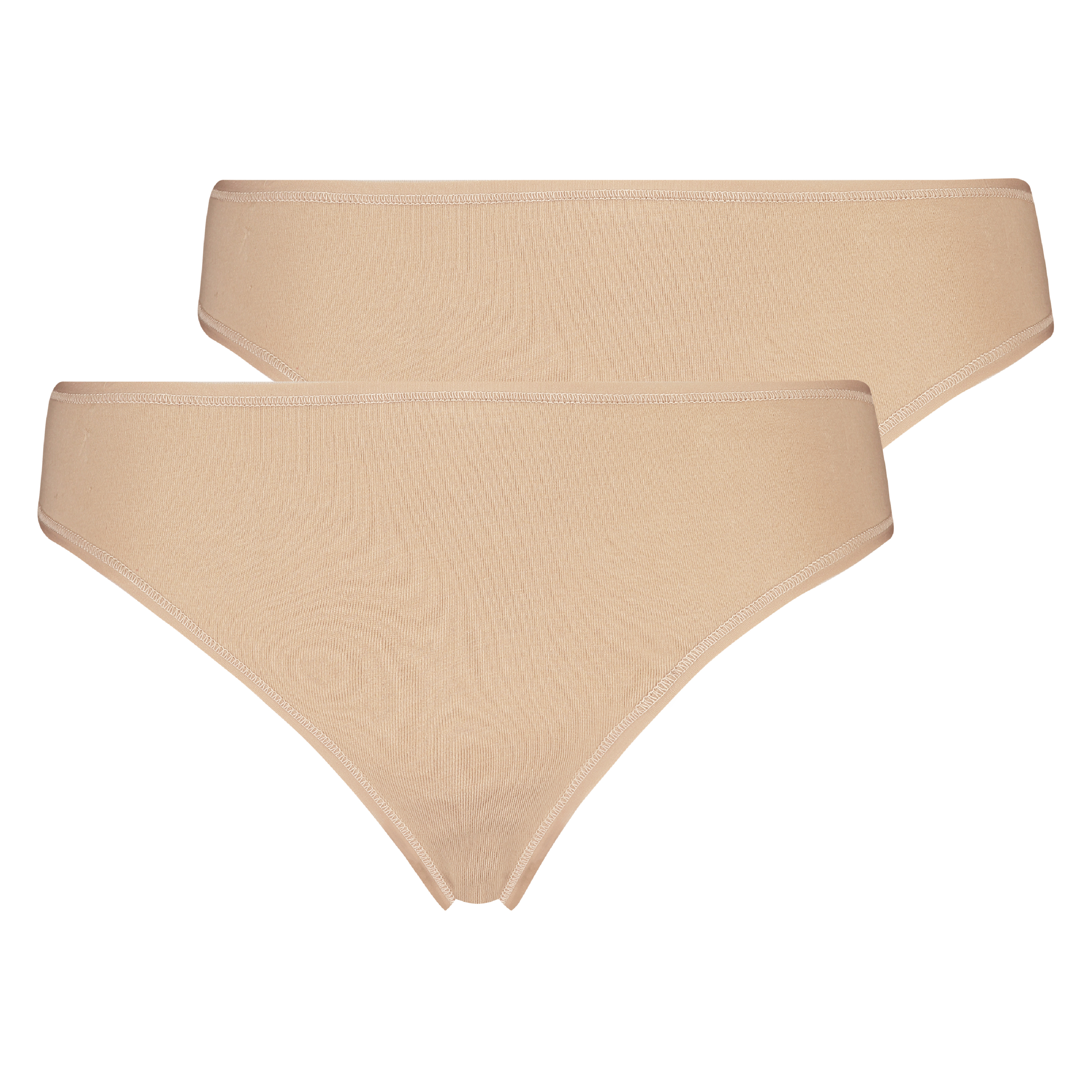 Lot de 2 string Kim Cotton, Bronzage, main