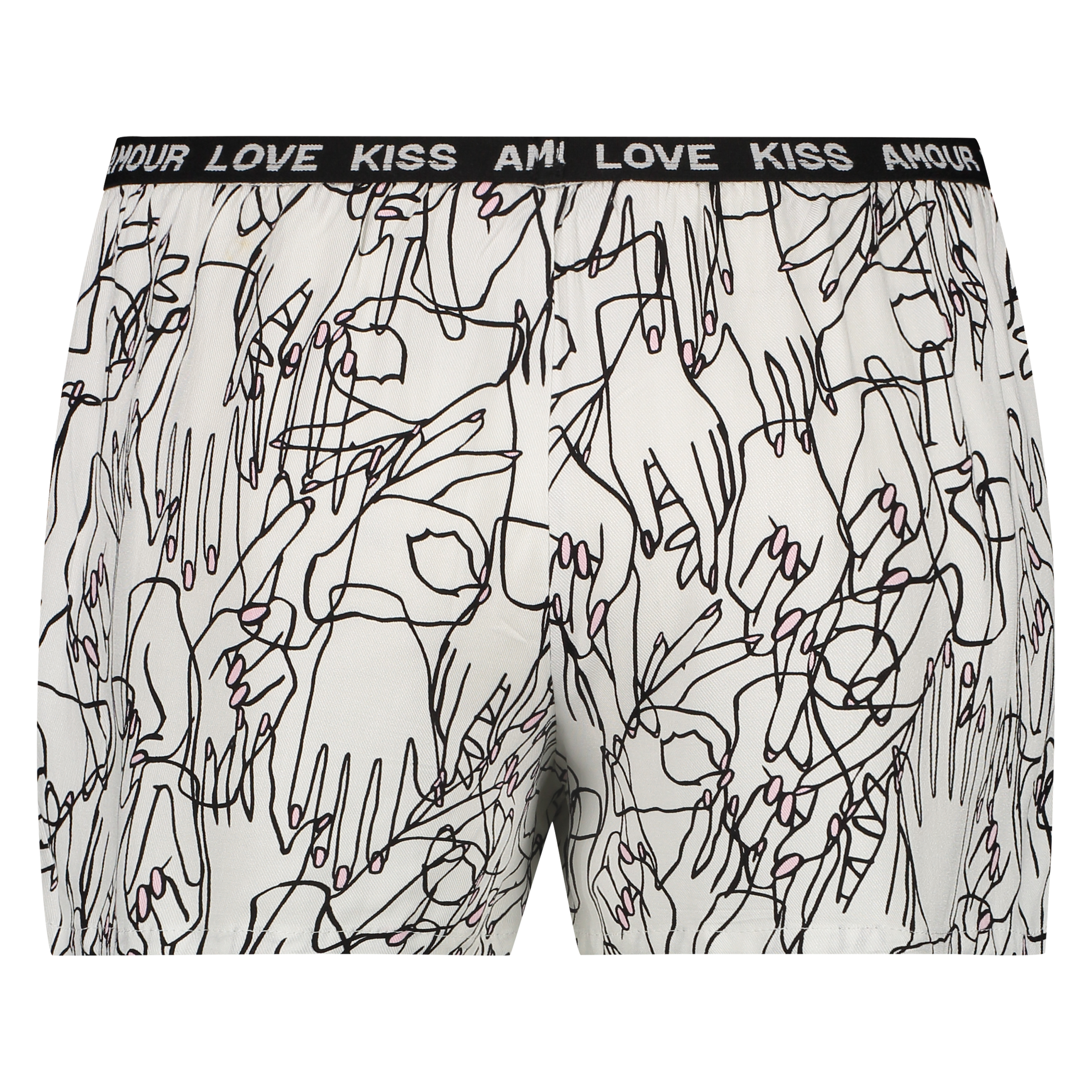 Short de pyjama woven, Blanc, main