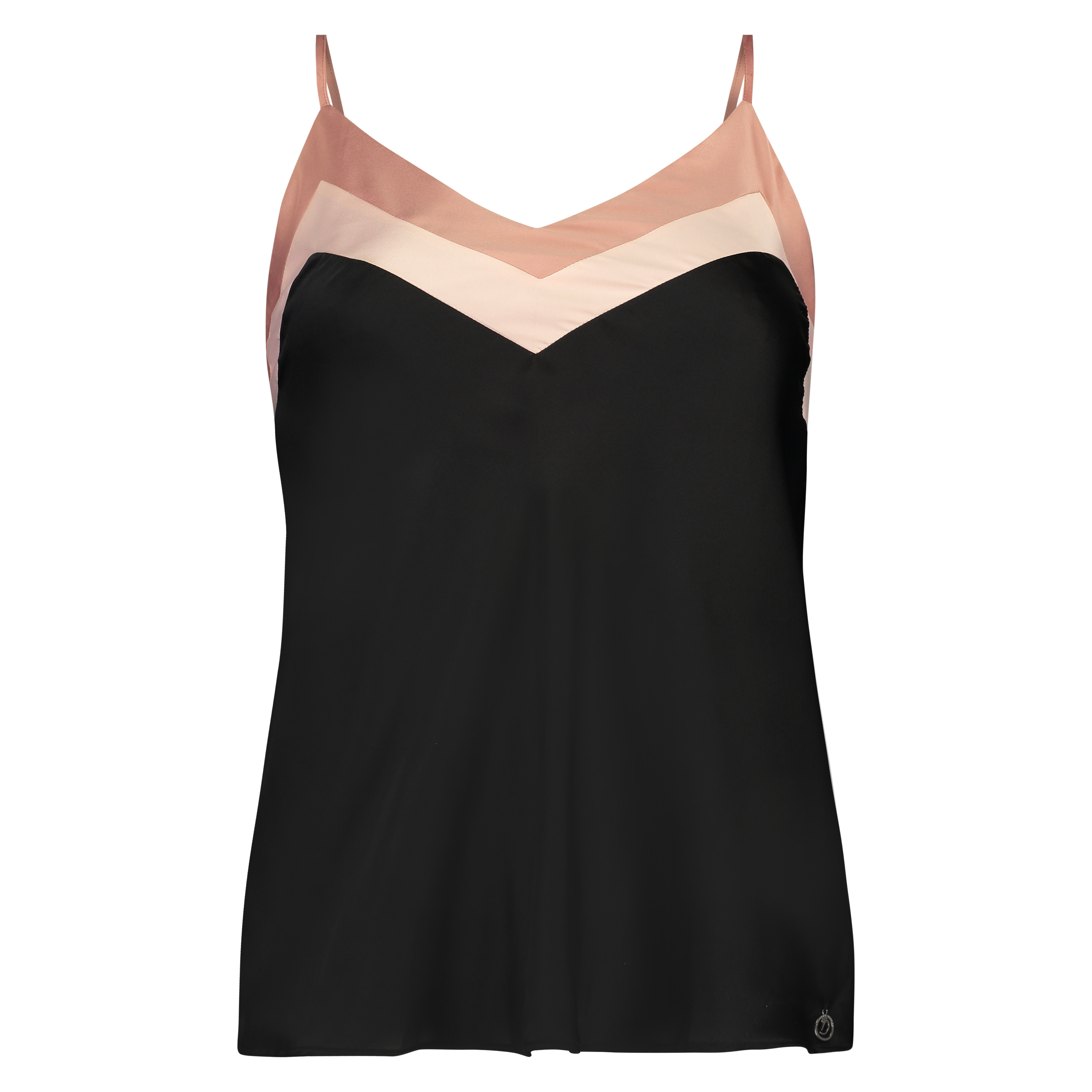 Camisole Satin Nightshade Doutzen, Noir, main