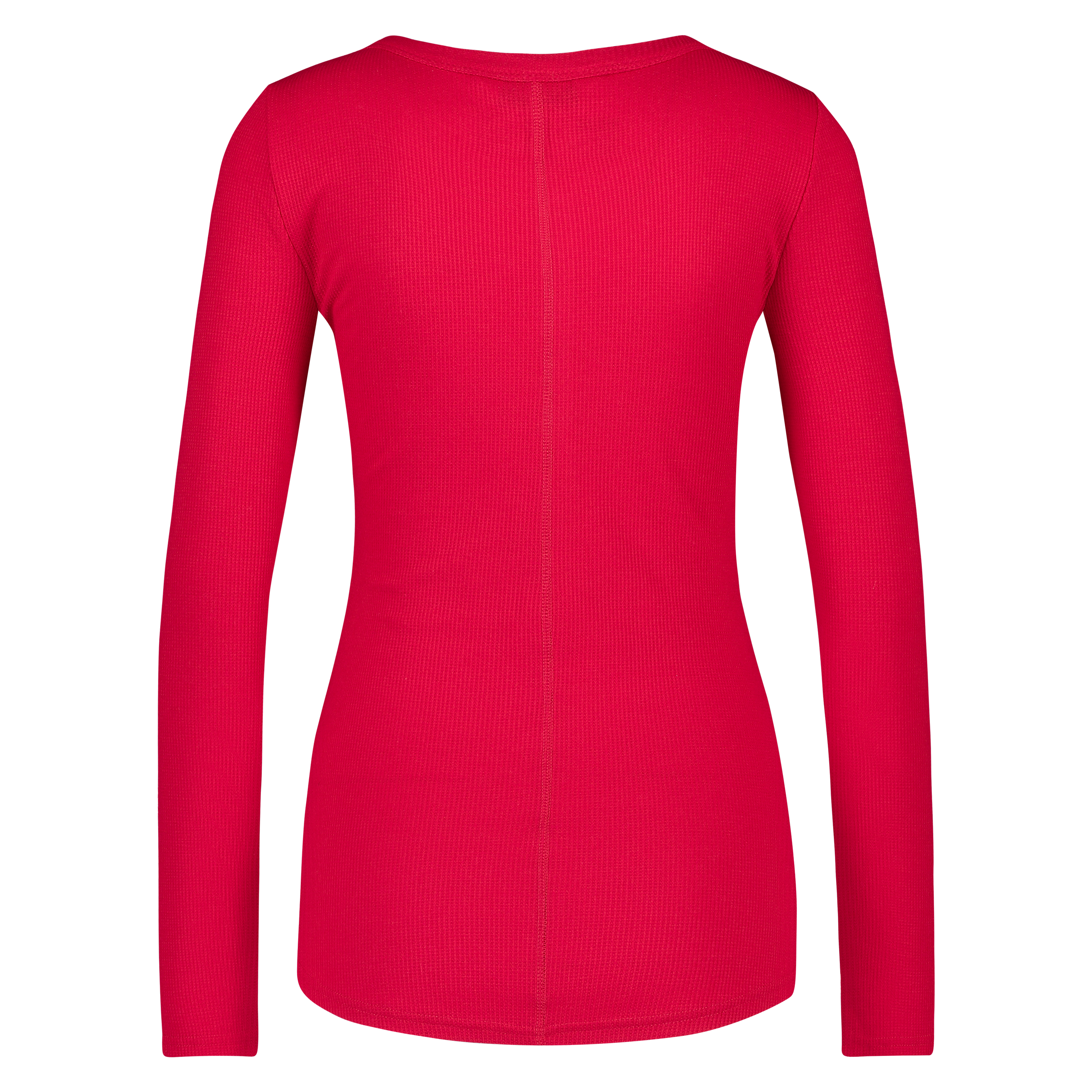 Haut de pyjama &agrave; manches longues, Rouge, main