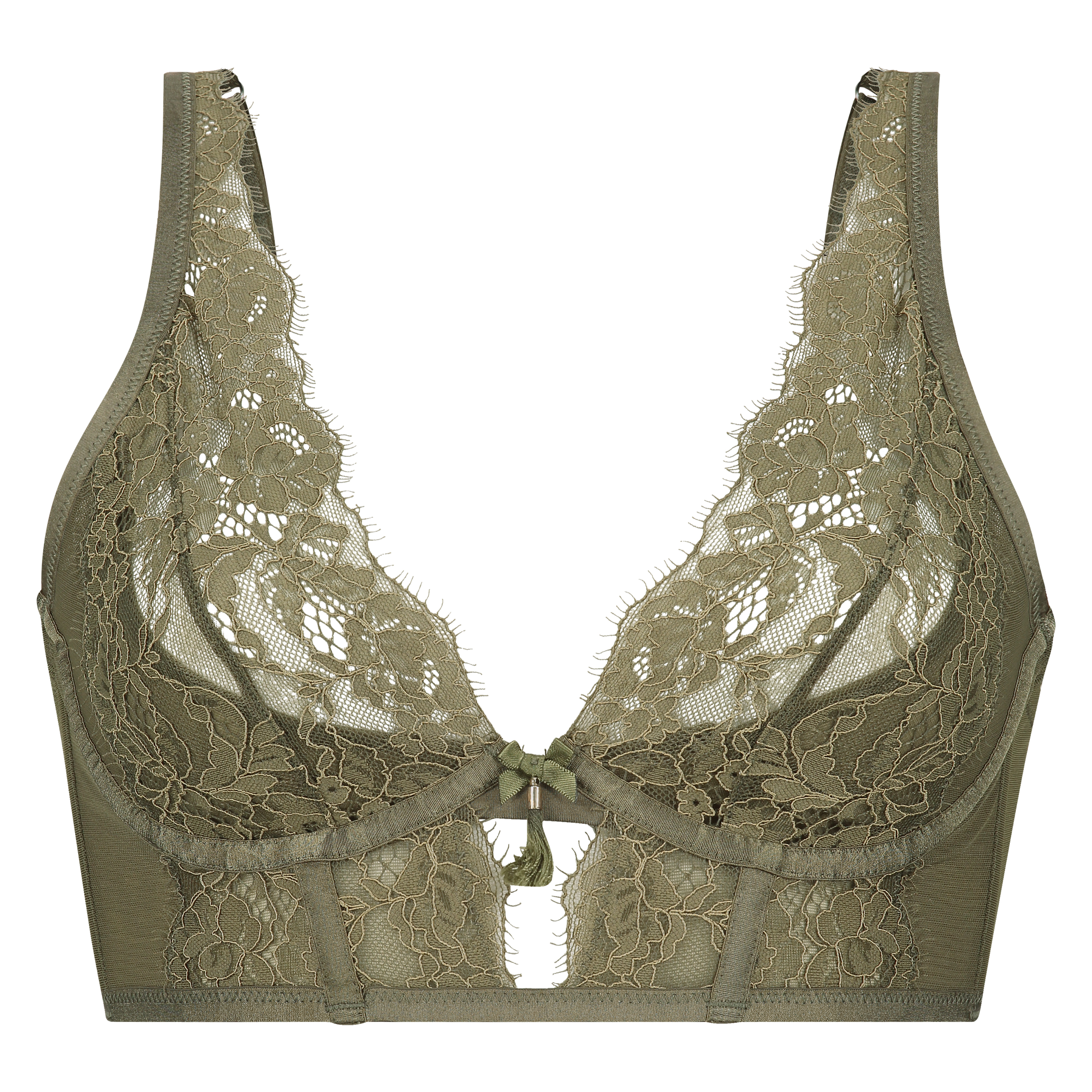 Soutien-gorge &agrave; armatures bustier non-pr&eacute;form&eacute; Lilliana, Vert, main