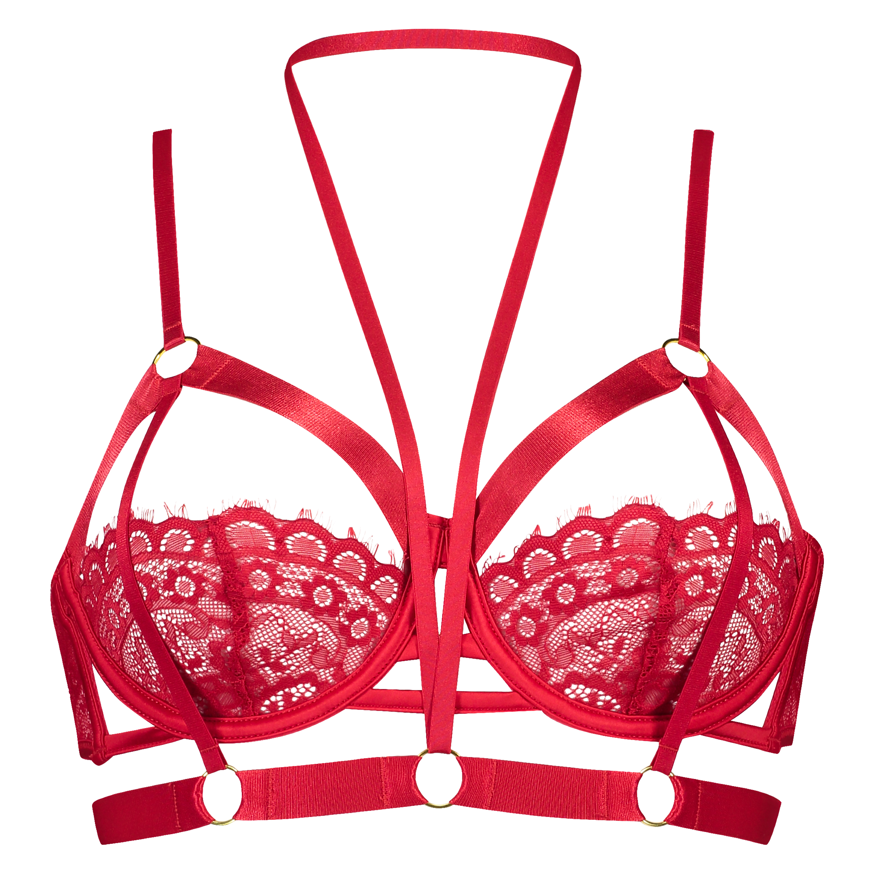 Soutien-gorge &agrave; armatures non-pr&eacute;form&eacute; Jacky, Rouge, main