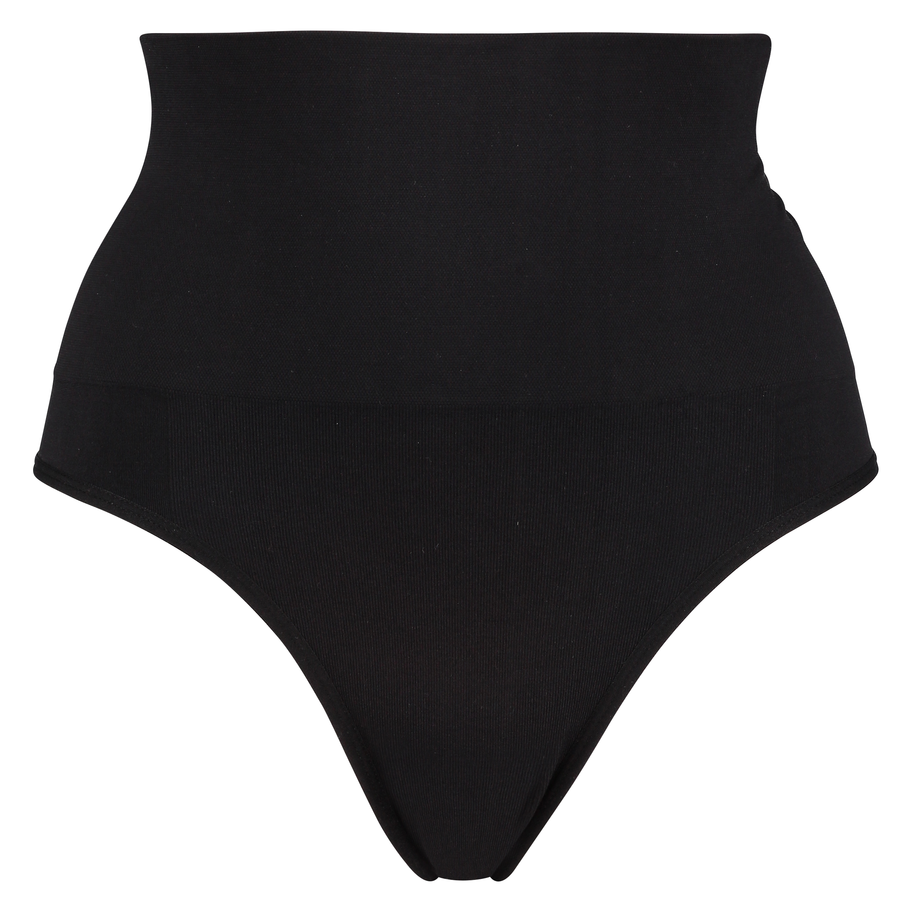 String correcteur taille haute sans coutures, Noir, main