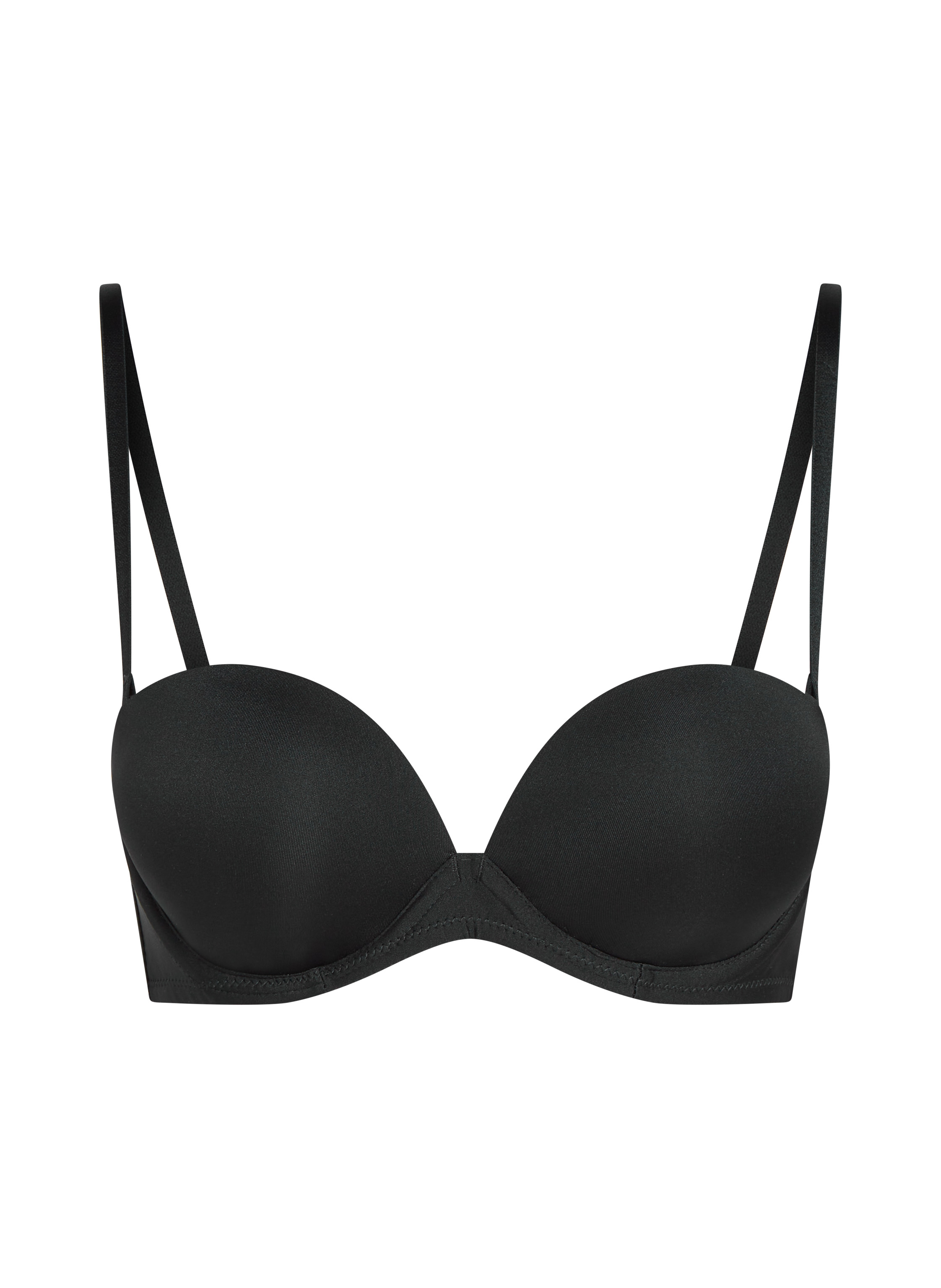 Soutien-gorge maximiseur pr&eacute;form&eacute; sans bretelles, Noir, main