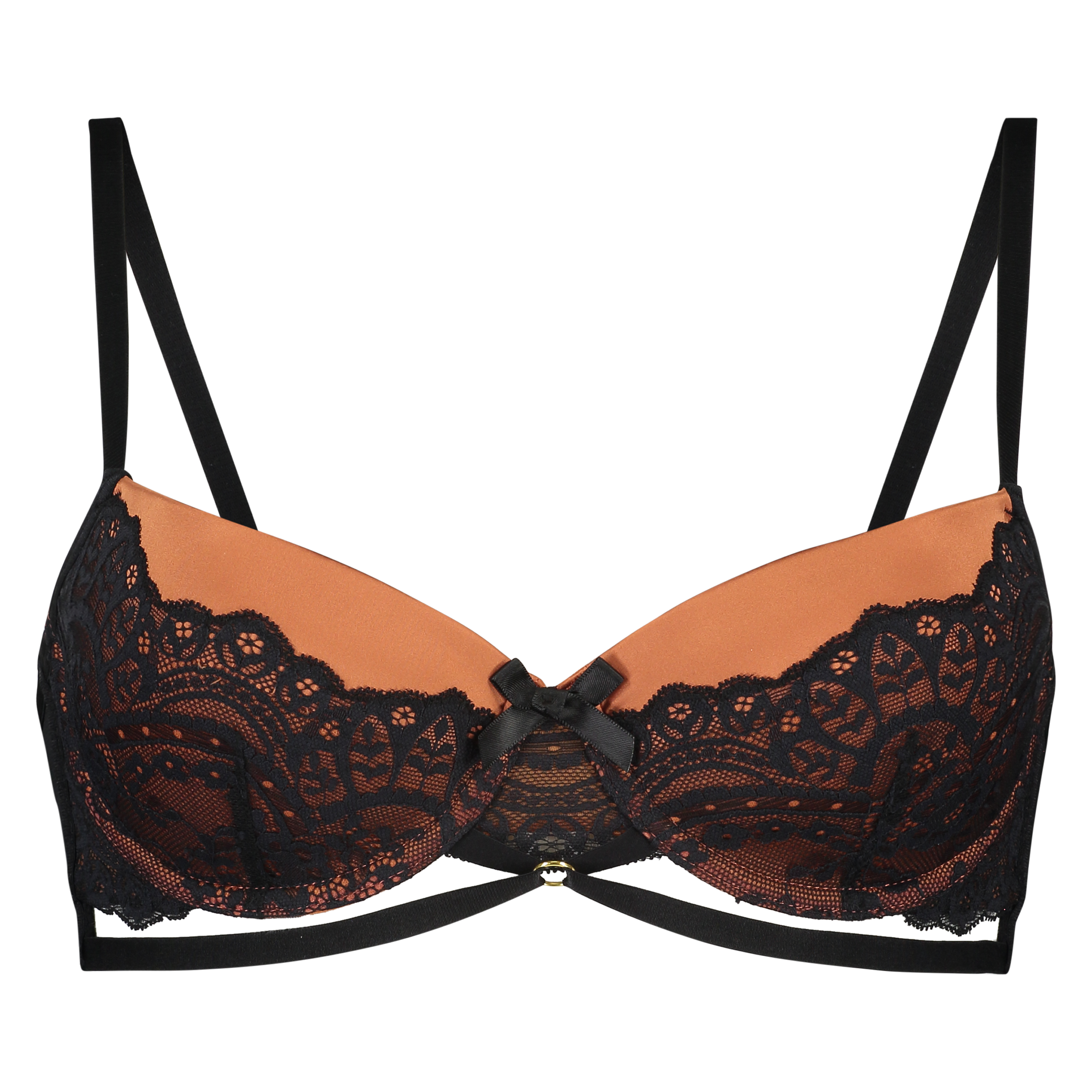 Soutien-gorge &agrave; armatures pr&eacute;form&eacute; Betsy, marron, main