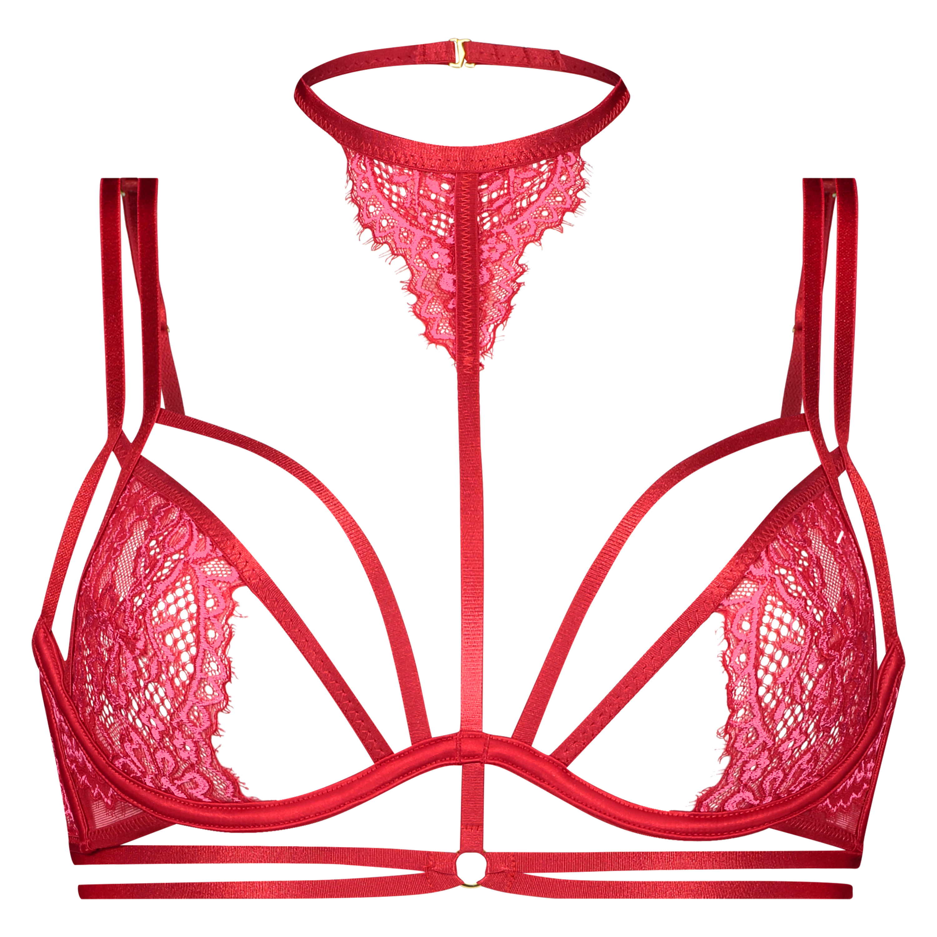 Soutien-gorge &agrave; armatures non-pr&eacute;form&eacute; Chasity, Rouge, main