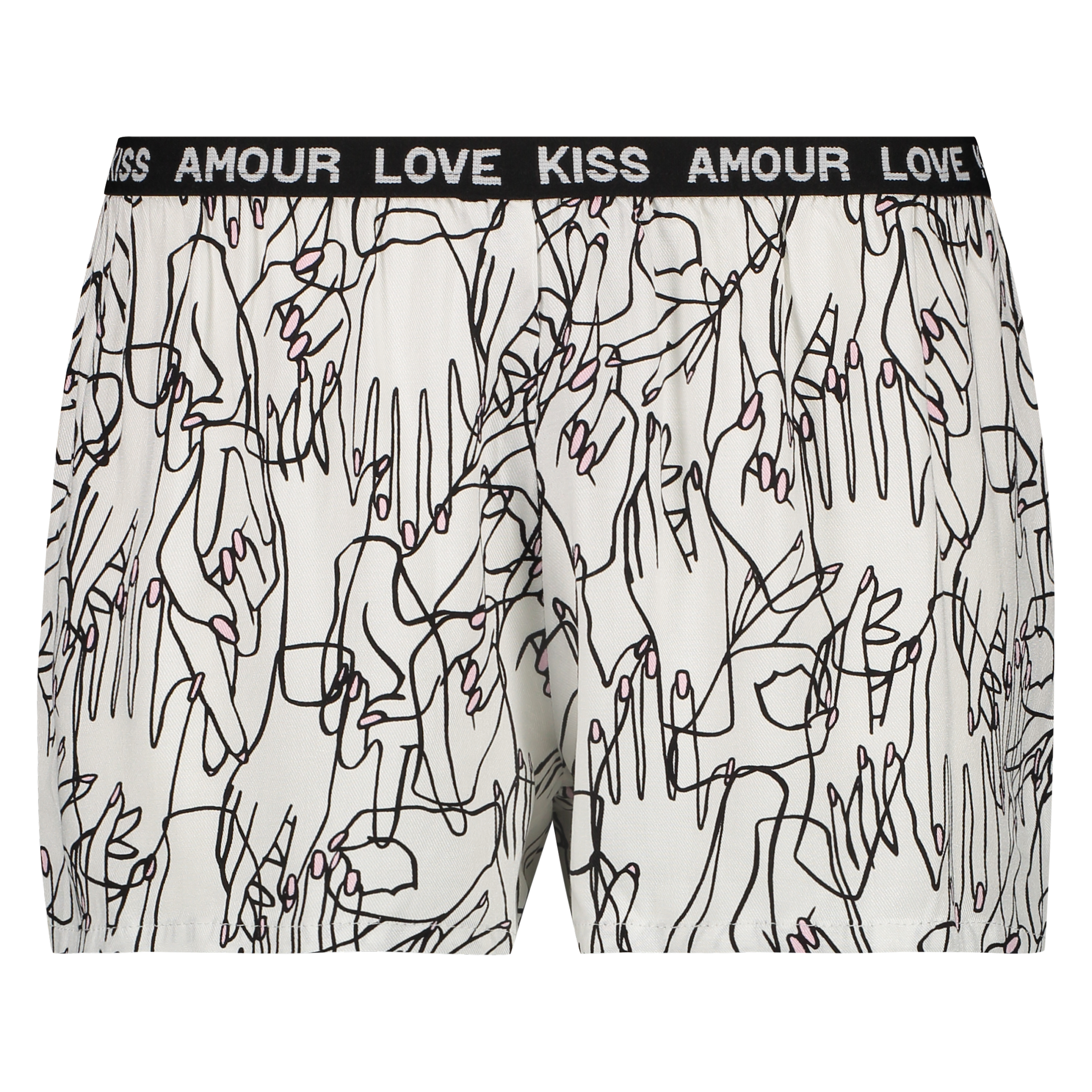 Short de pyjama woven, Blanc, main