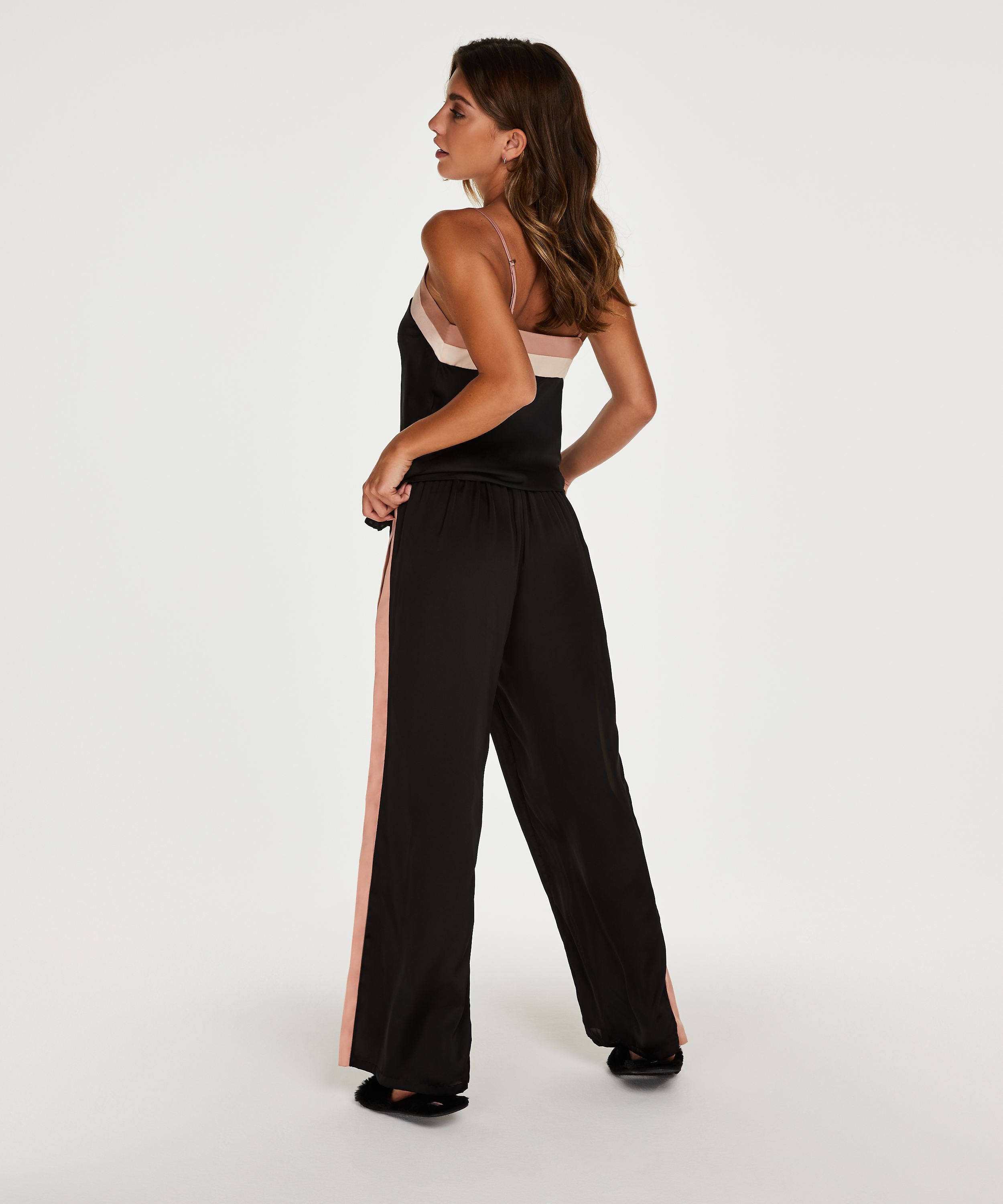 Camisole Satin Nightshade Doutzen, Noir, main