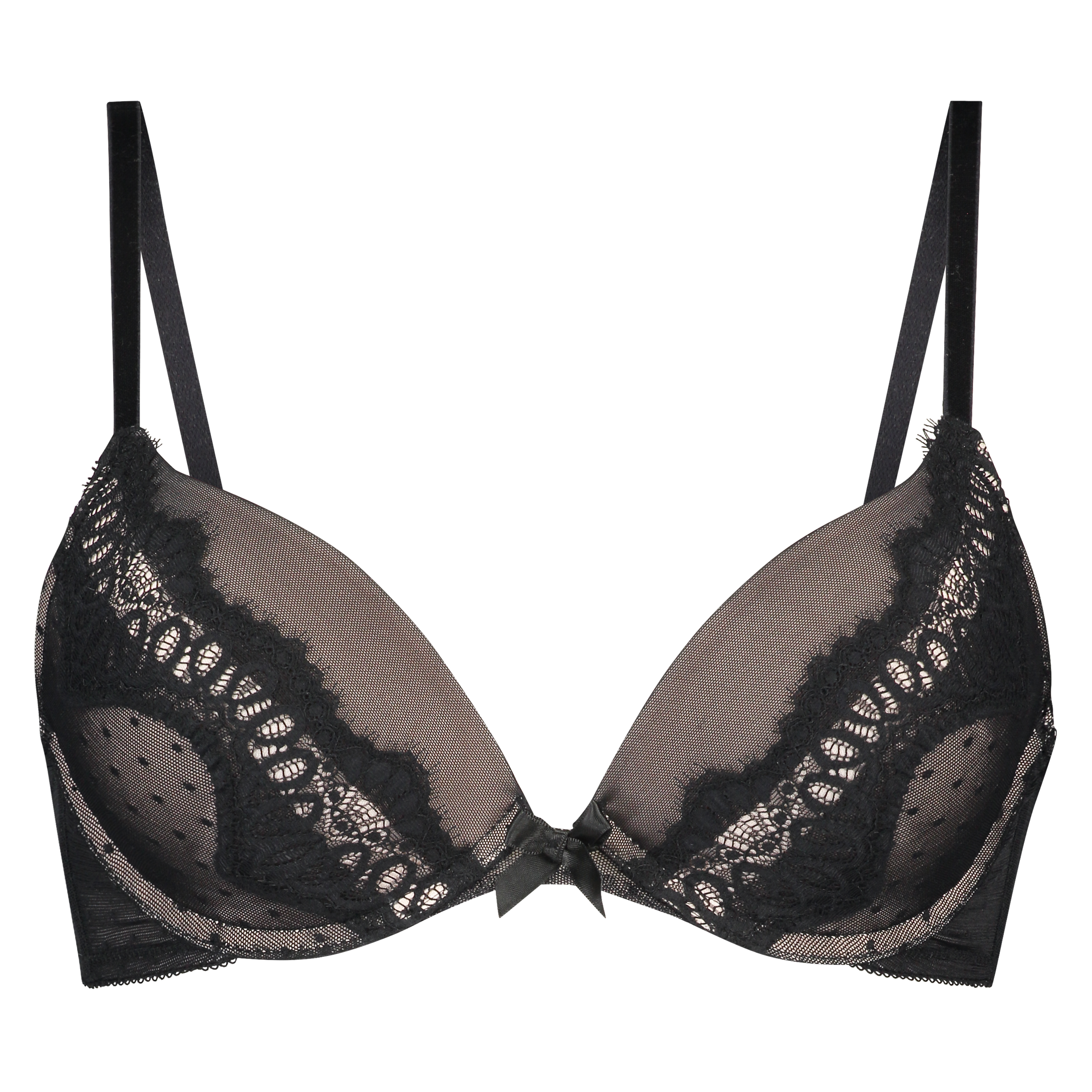 Soutien-gorge &agrave; armatures pr&eacute;form&eacute; push-up Miriam, Noir, main